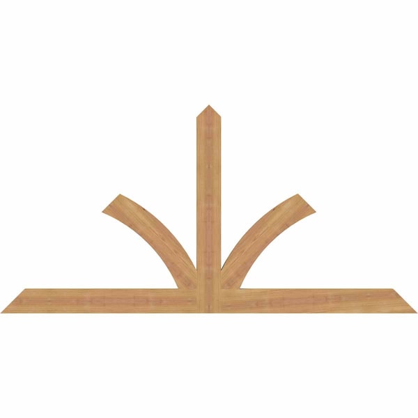 Ekena Millwork Richland Timber Gable Bracket, Western Red Cedar, 60"W x 30"H x 1 1/2"D x 3 1/2"F, 12/12 Pitch GBW060X30X0204RIC00SWR - main